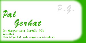pal gerhat business card